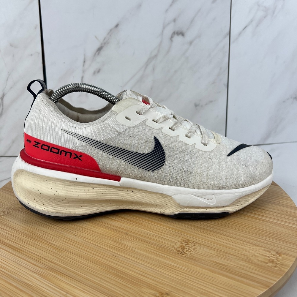 Nike ZoomX Invincible Run Flyknit 3 Men Size 8 White Crimson Running Shoe DR2615